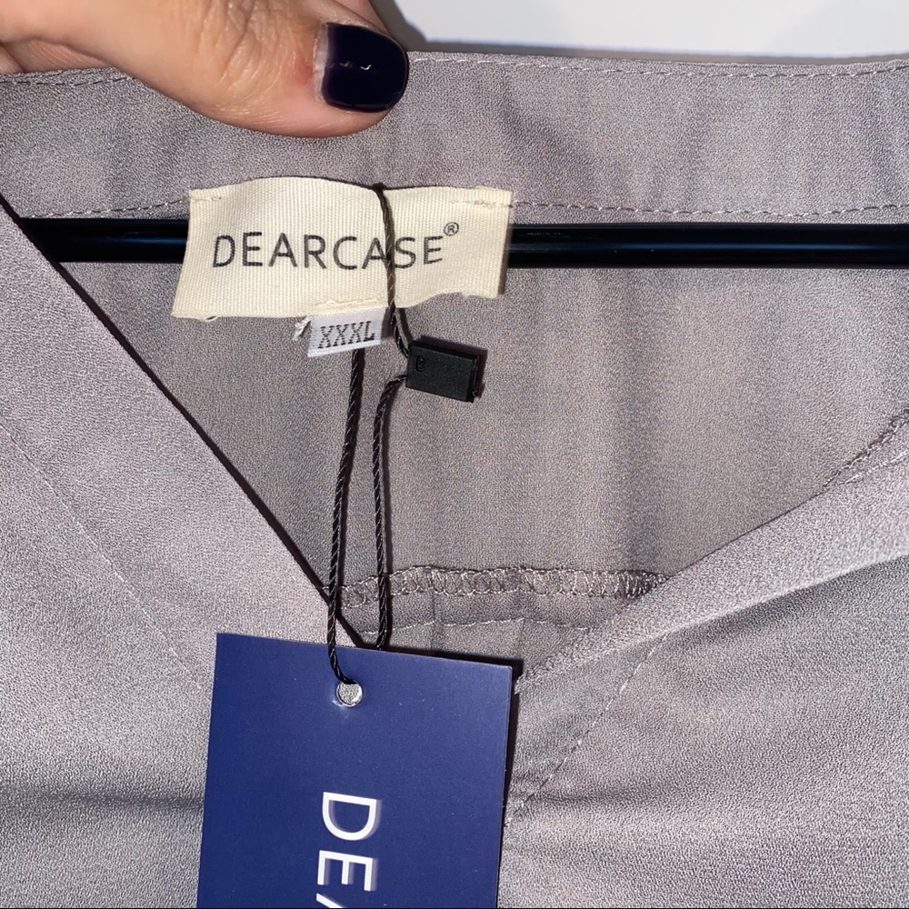 Dearcase Blouse Gray NWT - Picture 8 of 12